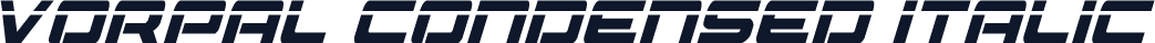 Vorpal Condensed Italic