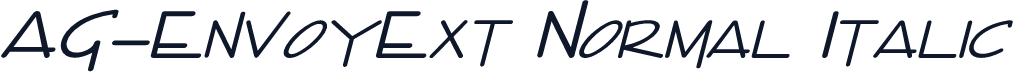 AG-EnvoyExt Normal Italic