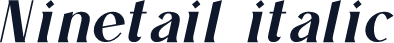 Ninetail italic