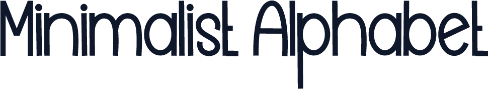 Minimalist Alphabet