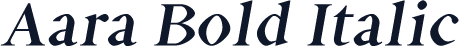 Aara Bold Italic