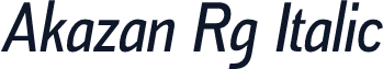 Akazan Rg Italic