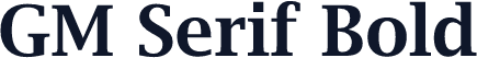 GM Serif Bold