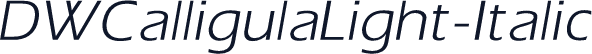DWCalligulaLight-Italic