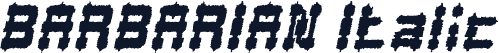 BARBARIAN Italic