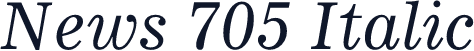 News 705 Italic