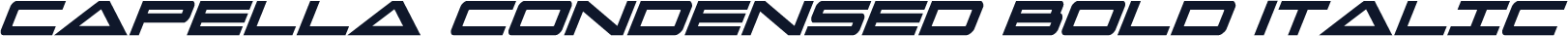 Capella Condensed Bold Italic