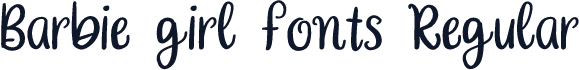 Barbie girl fonts Regular
