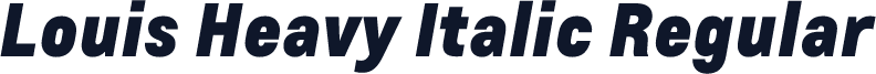 Louis Heavy Italic Regular