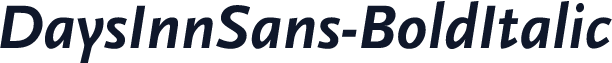 DaysInnSans-BoldItalic