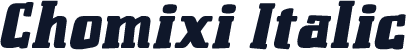 Chomixi Italic