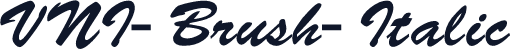VNI-Brush-Italic