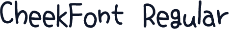 CheekFont Regular