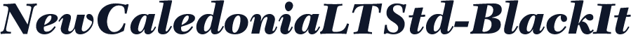 NewCaledoniaLTStd-BlackIt
