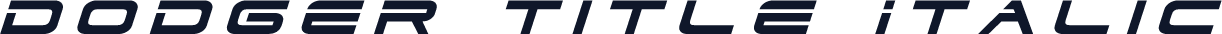 Dodger Title Italic