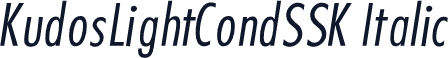 KudosLightCondSSK Italic