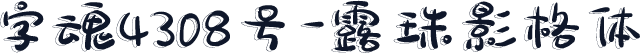 字魂4308号-露珠影格体