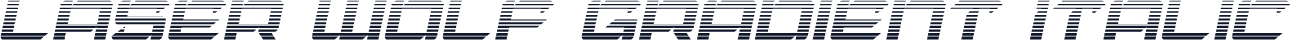 Laser Wolf Gradient Italic