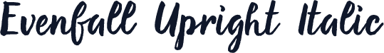 Evenfall Upright Italic