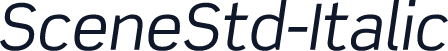 SceneStd-Italic