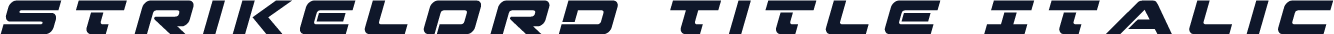Strikelord Title Italic