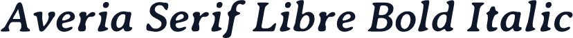 Averia Serif Libre Bold Italic