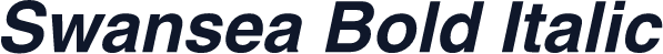 Swansea Bold Italic