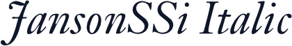JansonSSi Italic