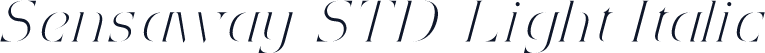 Sensaway STD Light Italic