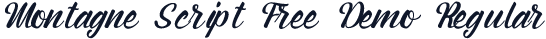 Montagne Script Free Demo Regular