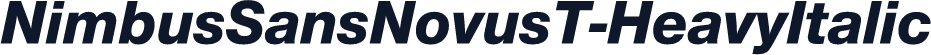 NimbusSansNovusT-HeavyItalic
