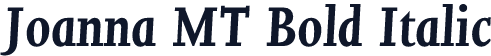 Joanna MT Bold Italic