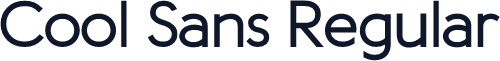 Cool Sans Regular