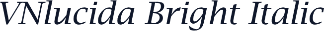 VNlucida Bright Italic