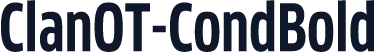 ClanOT-CondBold