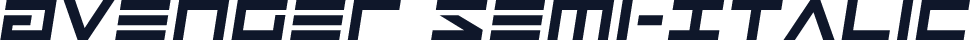 Avenger Semi-Italic