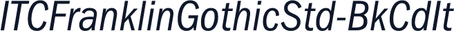 ITCFranklinGothicStd-BkCdIt