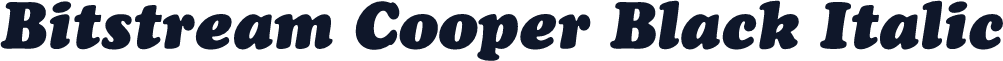 Bitstream Cooper Black Italic