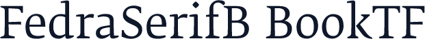 FedraSerifB BookTF