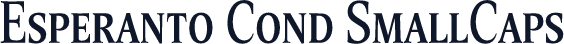Esperanto Cond SmallCaps