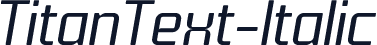 TitanText-Italic