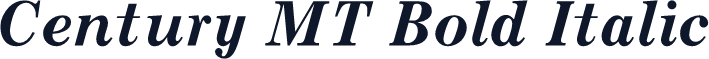 Century MT Bold Italic