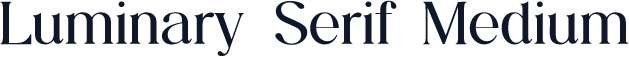 Luminary Serif Medium