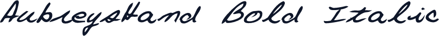 AubreysHand Bold Italic