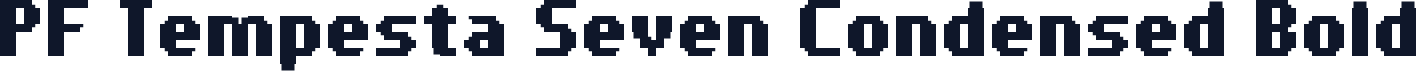 PF Tempesta Seven Condensed Bold