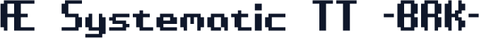 Æ Systematic TT -BRK-