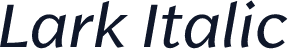 Lark Italic