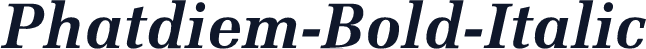 Phatdiem-Bold-Italic