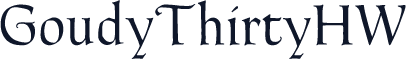 GoudyThirtyHW