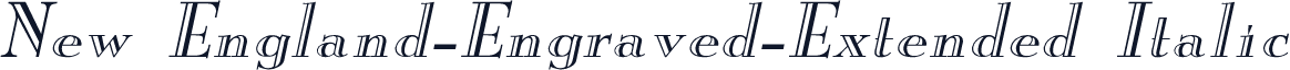 New England-Engraved-Extended Italic